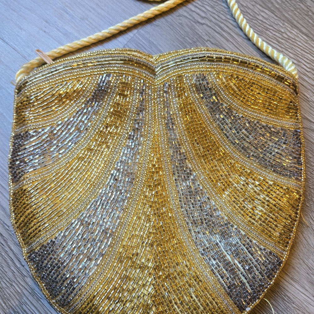 Vintage 1970's Art Deco Beaded Bag - Picture 7 of 8
